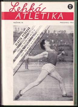 Alfred Janecký: Lehká atletika, KOMPLETNÍ ROČNÍK IX.
