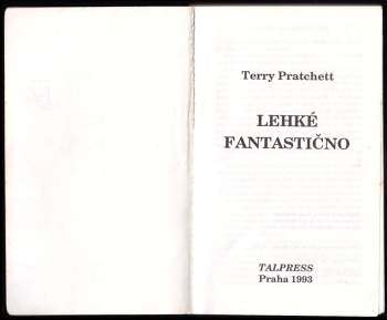 Terry Pratchett: Lehké fantastično