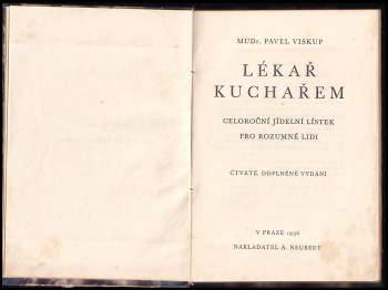 Pavel Viskup: Lékař kuchařem
