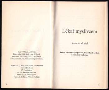 Oskar Andrysek: Lékař myslivcem