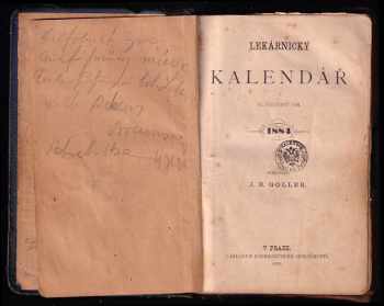 Divadelní kalendář na rok 1884