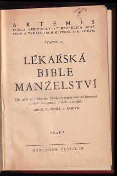 Christopher Morley: Lékařská bible manželství