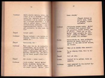 Eugen Ionescu: Lekce ; Třeštění ve dvou (s libovolnou vervou)