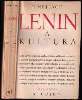 Boris Solomonovič Mejlach: Lenin a kultura