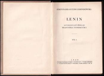 Ferdynand Antoni Ossendowski: Lenin