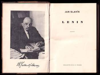 Jan Slavík: Lenin