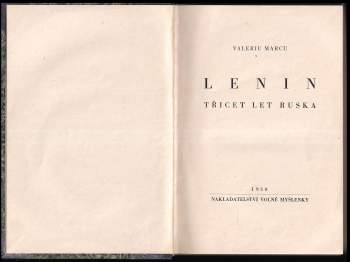 Valeriu Marcu: Lenin