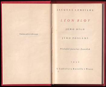 Jacques Loreilhe: Léon Bloy