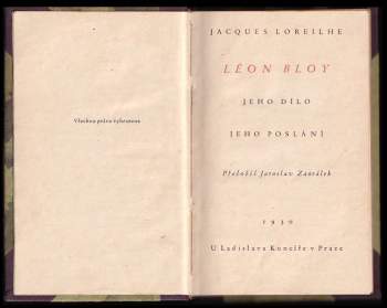 Jacques Loreilhe: Léon Bloy