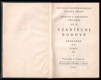 Dmitrij Sergejevič Merežkovskij: Leonardo da Vinci