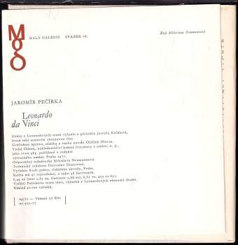 Jaromír Pečírka: Leonardo da Vinci