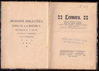 Johannes Schlaf: Leonora