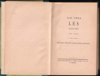 Jan Vrba: Les