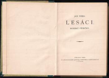 Jan Vrba: Lesáci