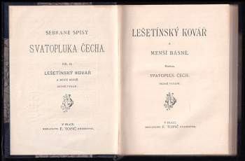 Svatopluk Čech: Lešetínský kovář