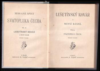 Svatopluk Čech: Lešetínský kovář