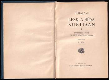 Honoré de Balzac: Lesk a bída kurtisan