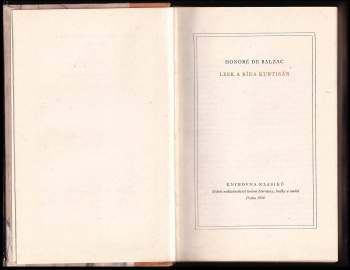 Honoré de Balzac: Lesk a bída kurtisán