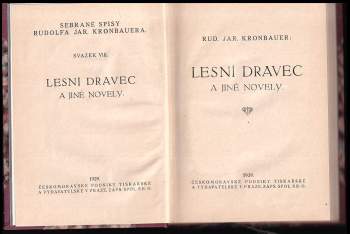 Rudolf Jaroslav Kronbauer: Lesní dravec a jiné novely