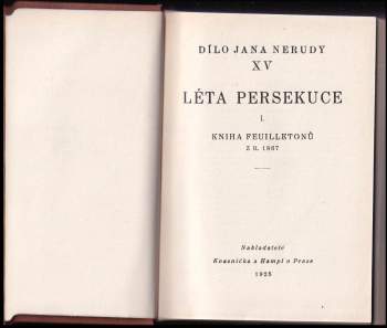 Jan Neruda: Léta persekuce
