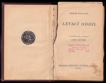 Edgar Wallace: Létací oddíl