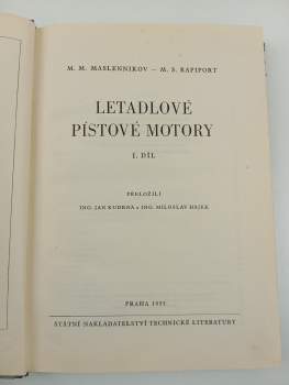 M. M Maslennikov: Letadlové pístové motory