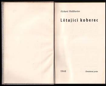 Richard Halliburton: Létající koberec