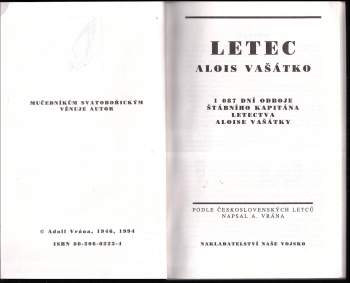 Adolf Vrána: Letec Alois Vašátko