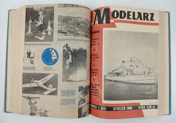 Jiří Smola: Letecký modelář KOMPLETNÍ ROČNÍKY VII. + VIII. + IX. + X. + XI. + polské periodikum MODELARZ, Číslo 1-12 (1960)
