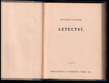 Mojmír Dvořák: Letectví