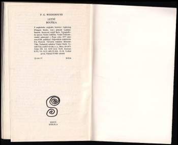 P. G Wodehouse: Letní bouřka
