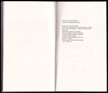 Václav Havel: Letní přemítání