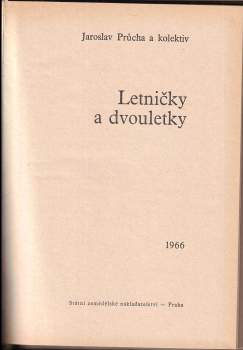 Jaroslav Průcha: Letničky a dvouletky