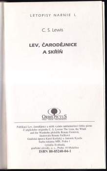 C. S Lewis: Letopisy Narnie