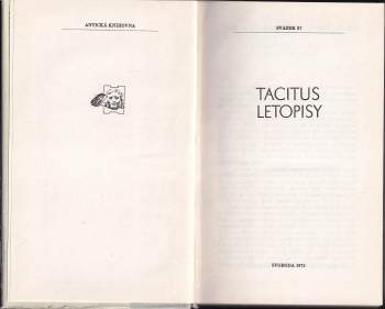 Publius Cornelius Tacitus: Letopisy