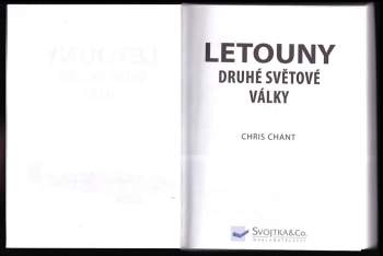 Christopher Chant: Letouny druhé světové války