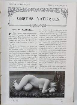 L'Etude Academique. Recueil de Documents Humains. Illustre par la photographie d'apres nature et comprenant 550 etudes d'Homme, de Femmes et d'Enfants. Tome 7. Revue Bi-Mensuelle