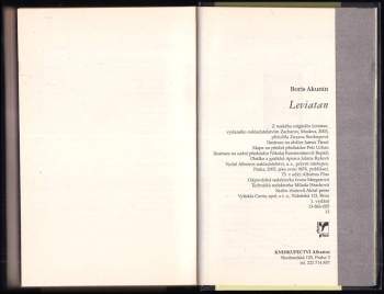 Boris Akunin: Leviatan