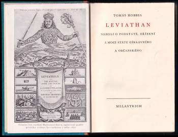 Thomas Hobbes: Leviathan, neboli, O podstatě, zřízení a moci státu církevního a občanského