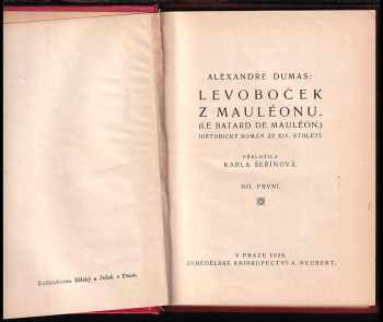 Alexandre Dumas: Levoboček z Mauléonu