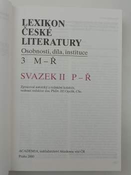 Lexikon české literatury