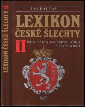Jan Halada: Lexikon české šlechty