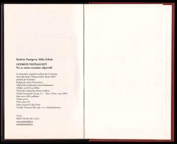 Kathrin Passig: Lexikon neznalostí