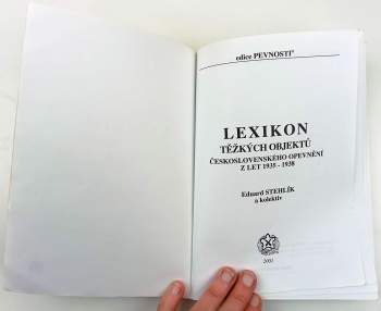 Eduard Stehlík: Lexikon těžkých objektů československého opevnění z let 1935-1938