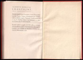 Alberto Moravia: Lhostejní