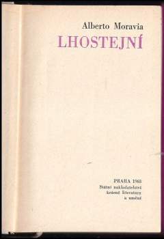 Alberto Moravia: Lhostejní