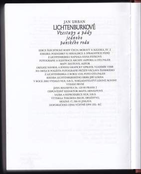 Jan Urban: Lichtenburkové