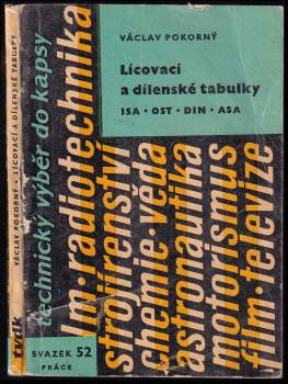 Lícovací a dílenské tabulky ISA, OST, DIN, ASA