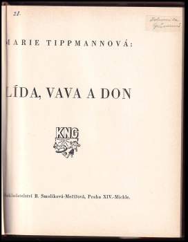 Marie Tippmannová: Lída, Vava a Don