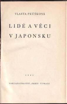 Vlasta Hilská: Lidé a věci v Japonsku